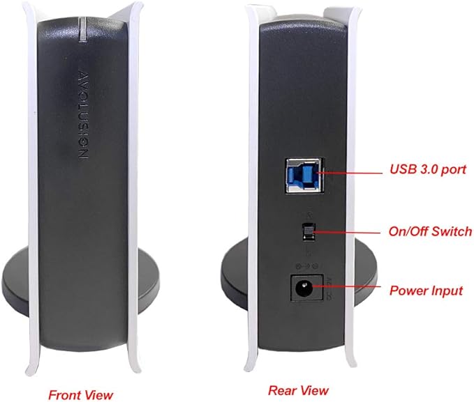 Avolusion PRO-5X Series 10TB USB 3.0 External Hard Drive for WindowsOS Desktop PC/Laptop (White) - 2 Year Warranty (Renewed)