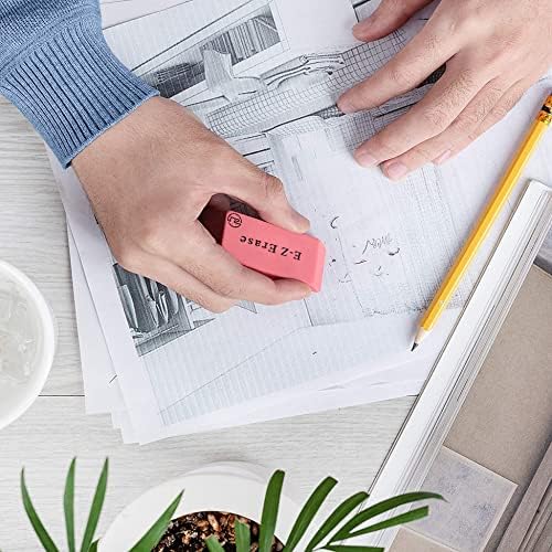 Pink Erasers, Erasers for Kids, Rubber Eraser, 24 Count, Erasers Bulk for School Supplies, Art, and Office Use