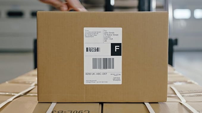 Replacement for DYMO 30323 (2-1/8" x 4") Shipping/Name Badge Labels, Compatible with DYMO Labelwriter 450, 4XL, Rollo & Zebra Desktop Printers [10 Rolls/2200 Labels]