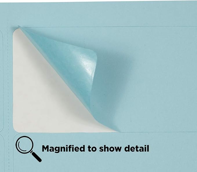JAM PAPER Shipping Address Labels - Standard Mailing - 2 x 4 - Baby Blue - 120/Pack