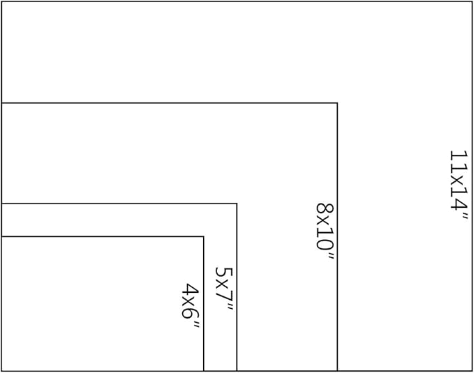 Niubee 8x10 inch Wall Mount Acrylic Sign Holder with Double Sided Tape Adhesive for Office, Home, Store, Restaurant, No Drilling -Horizontal (6 Pack)