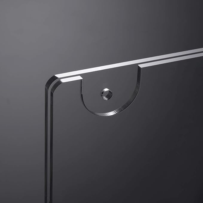 HIIMIEI Acrylic Wall Mount Sign Holder 8.5 x 11 Horizontal 12 Pack, Clear Paper Document Holder, Wall Mount Ad Frame with 3m Tape Adhesives & Screws for Office, Home, Store, Restaurant