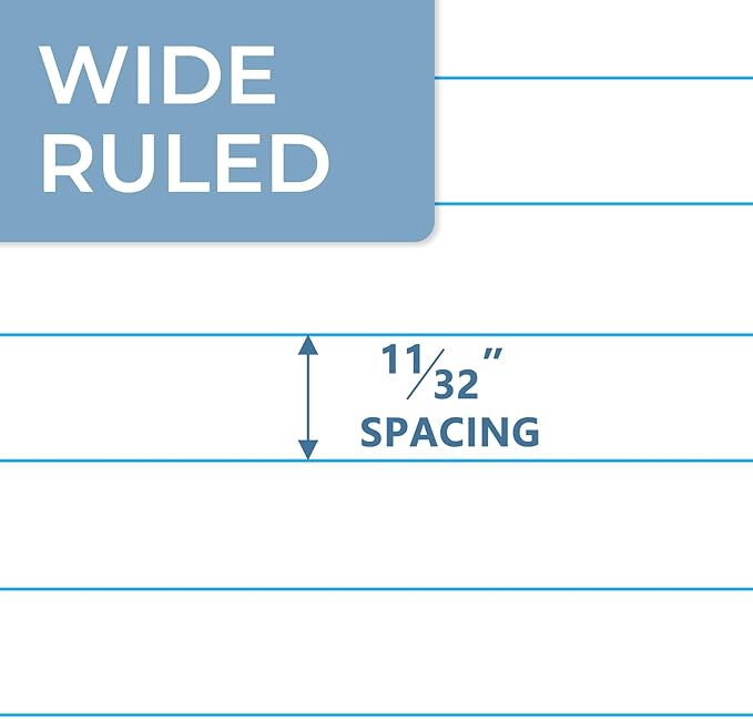 SUNEE Composition Notebooks - Wide Ruled Paper, 4 Pack Composition Book, 9 3/4" x 7 1/2", 80 Sheets/160 Pages, Assorted Colors, School & Office Supplies