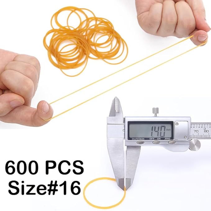 Rubber Bands Size16 Elastic Rubber Band #16 yellow 600Pcs rubber bands office supplies File Folders Litter Box