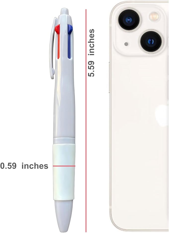 Multi Color Pen 6-pack Oil Gel pen 0.5mm Nipple-style Nib Smooth writing Multicolor Ballpoint Pen 4 colors in 1 Pen multicolor pen in one