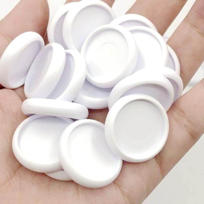 100pcs Discbound Notebook Discs DIY Planner Accessories fits for Tul,Levenger,Arc,Happy Planner,Talia(White,0.7inch/18mm)