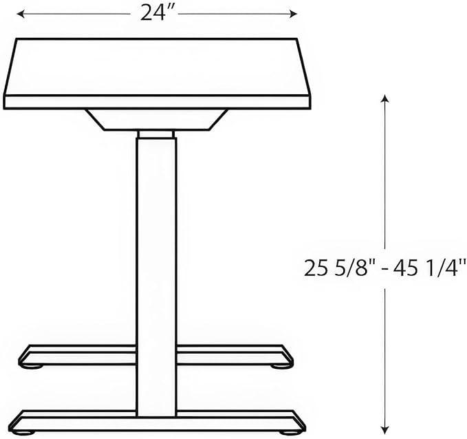 HON Coze Electric Standing Desk Adjustable Height, Coordinate Height Adjustable Desk, 48", White Top, Silver Base