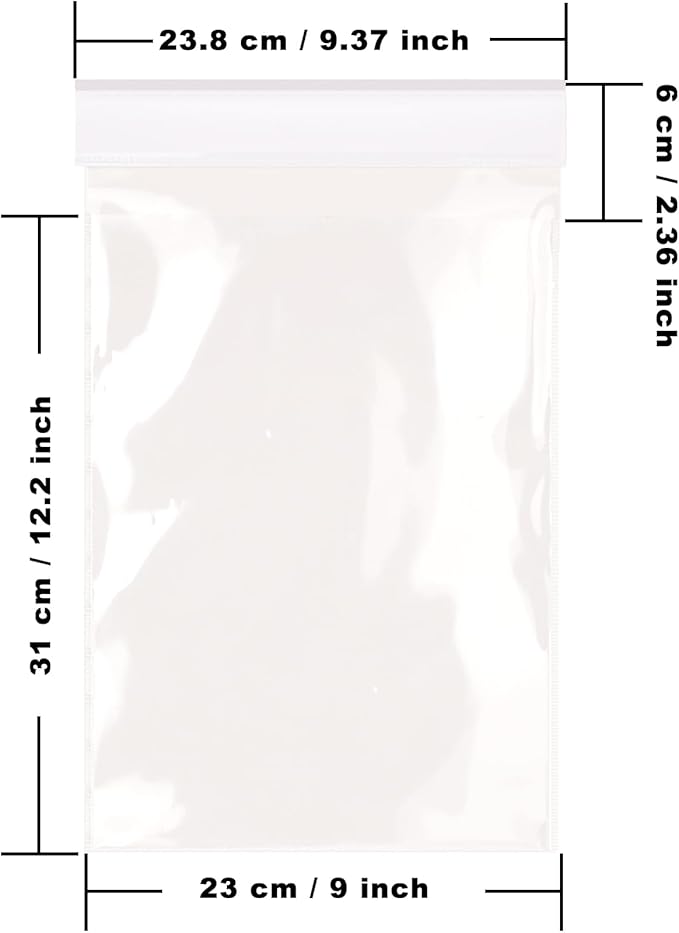 50 Pack Clip on Form Holder 50 Pack, PVC Buyers Guide Holder 9" x 13" Clear Plastic Pouch, Document Holders Window Hangers for Car Dealership