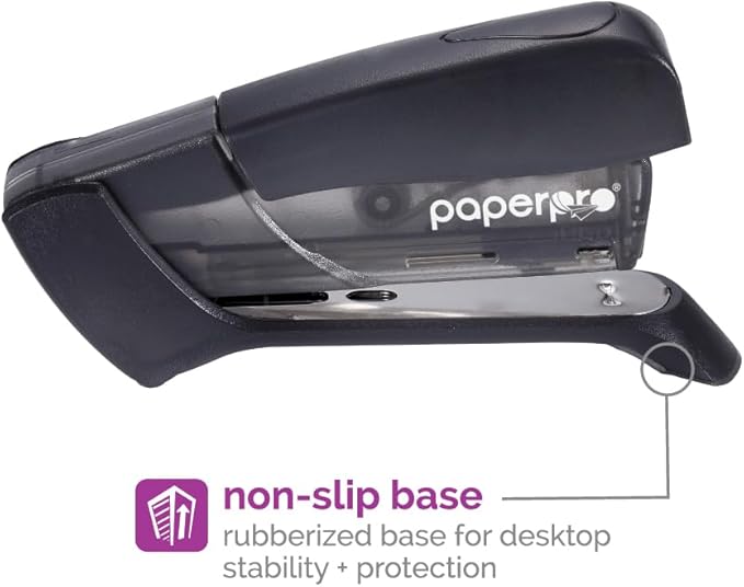 Paper Pro Compact Classic No Effort, One Finger, 80% Easier Staplers - Great for Carpal Tunnel and Arthritis, Assorted (3054)