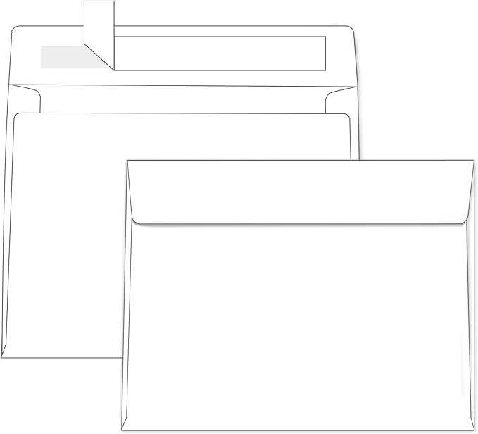 1000 Pack White A2 Envelopes Self Seal, Goefun Printable 4.5x5.75 Envelopes for Invitations, Weddings, Baby Showers, Photos, Postcards, Greeting Cards, Mailing, Graduations