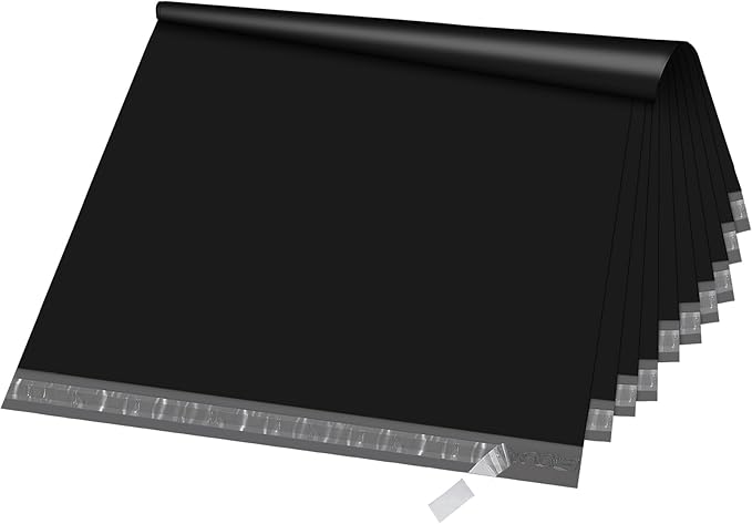 Fuxury Extra Large Poly Mailers 24x36" 50 Pcs, 2.5mil Bulk Shipping Bags for Clothing,Strong Adhesive Shipping Envelopes for Small Business Supplier,XL Poly Mailing Envelopes Black