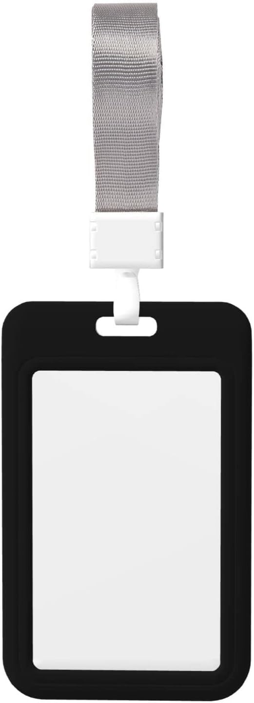 Custom Id Badge Holder Customizable Personalized Id Card with Photo Logo for Employee Work Office Staff Name Tag