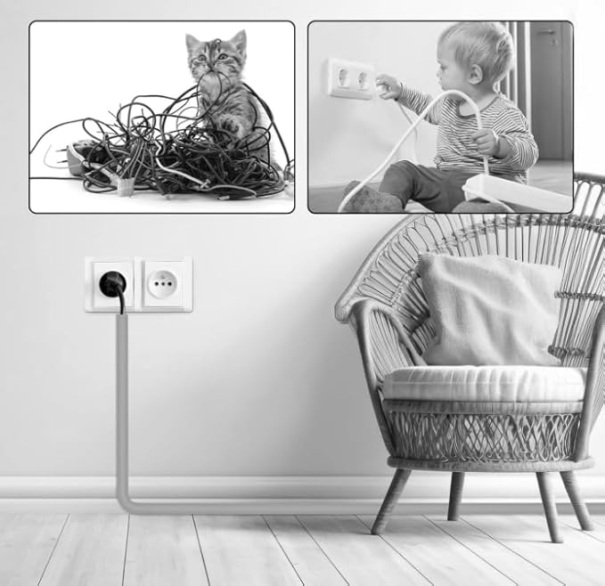 Side Open One Cord Cable Raceway Wire Cover for Cords, Our Cable Track is Best Suited for one Wire (Diameter <0.27"),Wire Raceway Management Cable Concealer Channel (Grey, 39in)