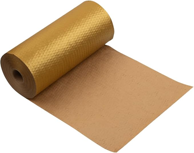 JAM PAPER Honeycomb Packing Paper Roll - 12" x 328' - Gold - 328 Sq Ft - 80 GSM - Roll Sold Individually