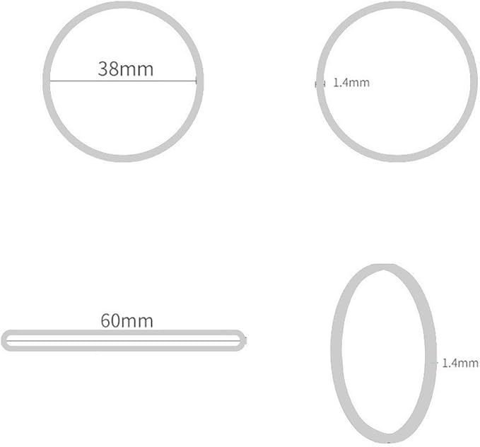 AMUU Rubber Bands office 300pcs white Small Rubber Bands for Office School Home size16 Elastic Band