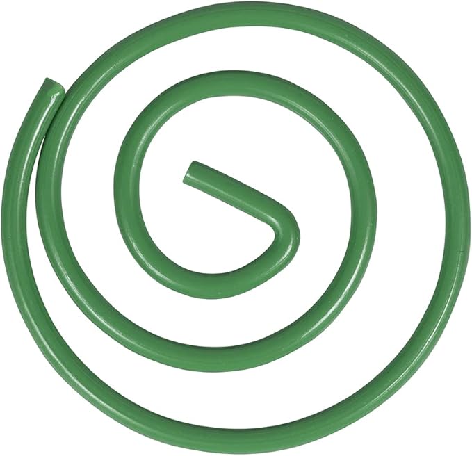 JAM PAPER Circular Paper Clips - Round Paperclips - Green - 50/Pack