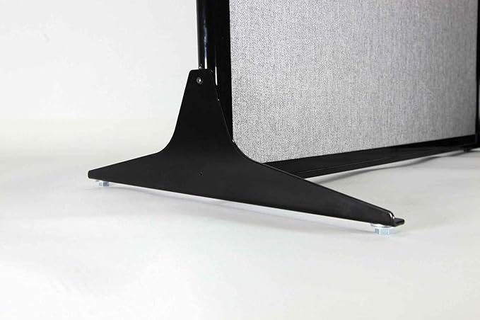 Versare Workstation Partition | Portable Wall Divider | Modern Office Cubicle | Free Standing Privacy Screen | Flexible Work Space | 66" x 70" Red Fabric Panels