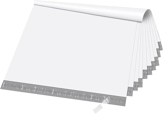 Fuxury Extra Large Poly Mailers 24x36" 50 Pcs, 2.5mil Bulk Heavy Duty Shipping Bags for Clothing,Strong Adhesive Shipping Envelopes for Small Business Supplier,XL Poly Mailing Envelopes White