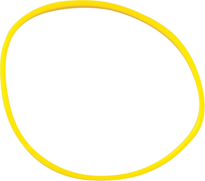 JAM PAPER Colorful Rubber Bands - Size 33 - Yellow Rubberbands - 100/Pack