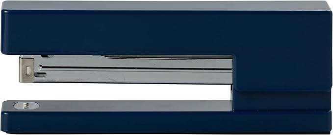 JAM PAPER Modern Desk Stapler - Navy Blue - Sold Individually
