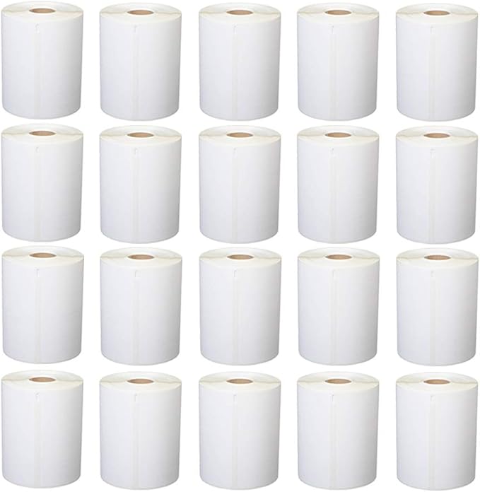 20 Rolls 1744907 Compatible 4XL Internet Postage Shipping Labels, 4" x 6" 4XL Labels, 220 Labels per Roll
