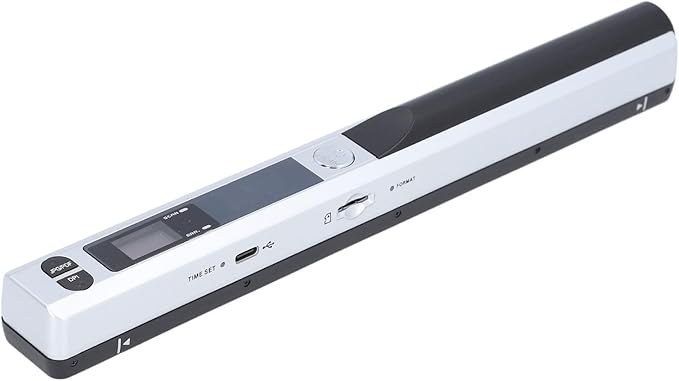 Portable Scanner, Mobile Document Scanner A4 Scanning for Photo (Silver)