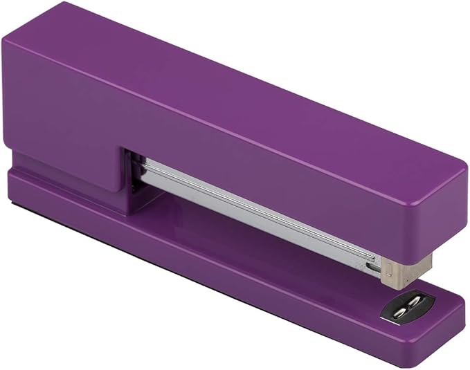 JAM PAPER Desk Trio Pack - Purple - Stapler, Tape Dispenser & Pen Holder - 3/Pack