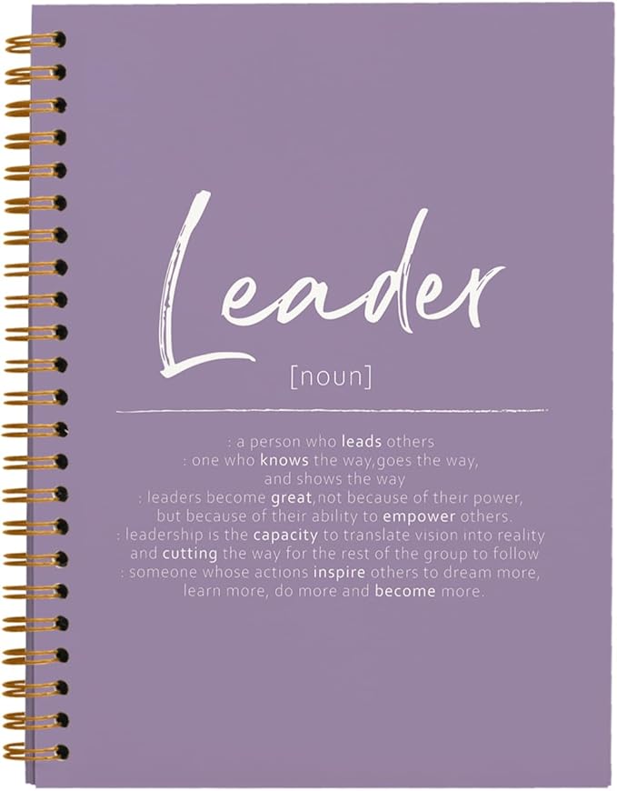 OXW Purple Meeting Notebooks for Work, Leadership Gifts Office Work Notebook Journal for Writing Note Taking, Thank You Gifts for Women Men Leader Boss Mentor Manager Principal, 5.5"x8.3"
