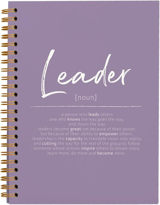 OXW Purple Meeting Notebooks for Work, Leadership Gifts Office Work Notebook Journal for Writing Note Taking, Thank You Gifts for Women Men Leader Boss Mentor Manager Principal, 5.5"x8.3"
