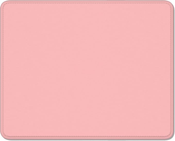 Auhoahsil Pink Mouse Pad, 12 x 10 Inch Square Mousepad, 3mm Thick Rubber Mouse Mat with Pretty Design, Premium-Textured Non-Slip for Gaming Work Office Wireless Mouse Men Women