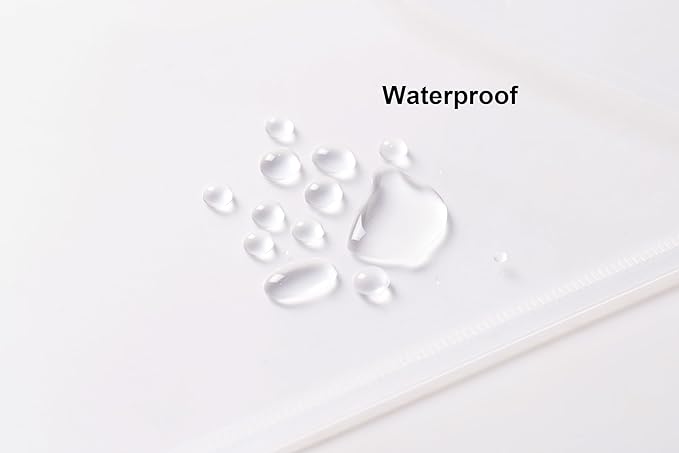 8.5 x 11 Vertical Clear Letter Sized Plastic Envelopes Document File Storage Holder 20 Pack Hook Loop Closure