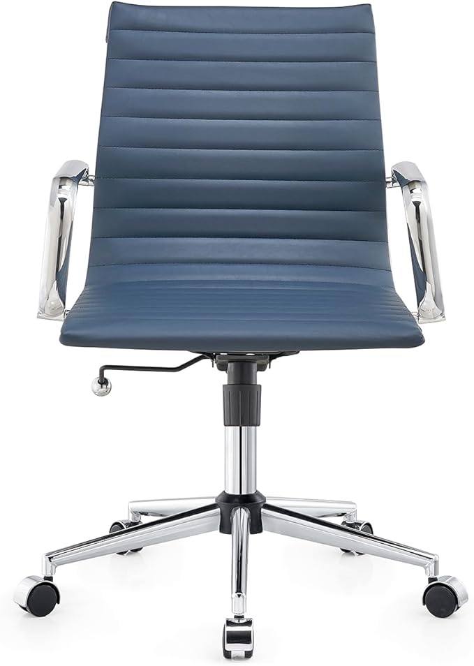 Chair, Desk Computer Chair ，with Armrests ，Ergonomic Office Chair for Home and Office, 17.32 x 22.83 x 35.43 inches, Multiple Colors (Navy)