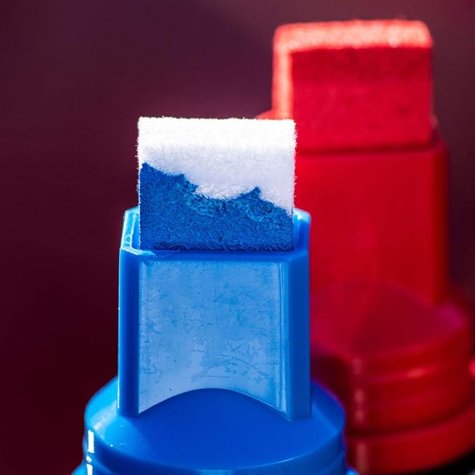 Window Markers for Glass Washable Car Window Paint Pen- Dry Erase Liquid Chalk Marker Car Decorations on All Surfaces, Tire, Windshield - Auto Marker, Autowriter, Rain Resistant (Blue, Jumbo Tip)