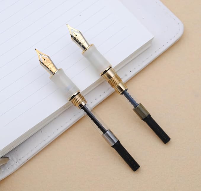 JINHAO 100 Fountain Pen with Ink Converter (Medium Nib 0.7mm, Light Green)