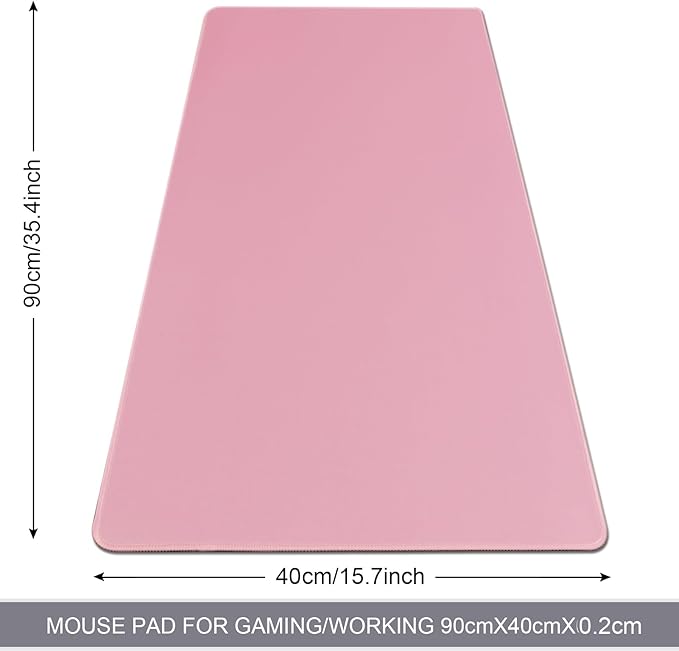 XXL Gaming Mouse Pad 35.4x15.7 Professional Large Mouse Pad & Computer Game Mouse Mat-90x40 Pinkus