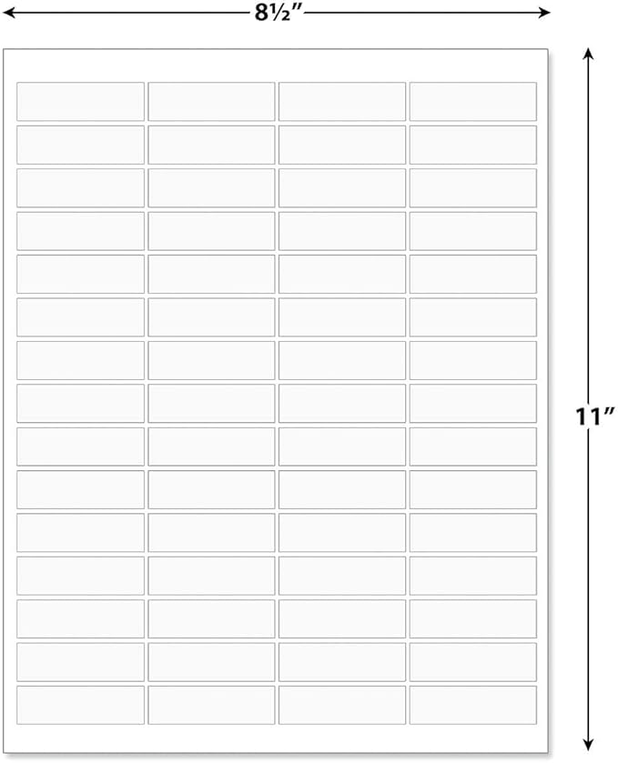 Country Lodge Small Return Address Labels (4 Designs) - Set of 240 2" x 5/8" Self-Adhesive, Flat-Sheet Labels