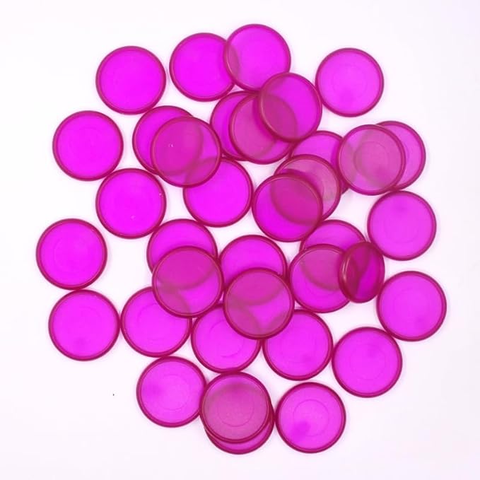 100pcs Discbound Notebook Discs DIY Planner Accessories fits for Tul,Levenger,Arc,Happy Planner,Talia(Transparent Purple,0.94inch/24mm)
