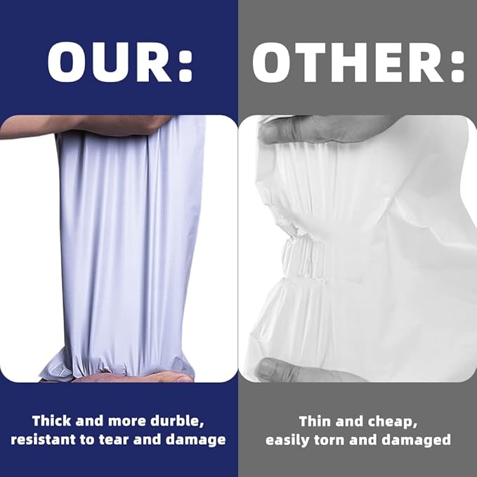 POLYSELLS 5000pcs 10x13 Inches White Poly Mailers Shipping Envelopes, Strong Adhesive Sealing, Waterproof, and Tear-resistant Postal Mailing Bags for clothing, books, and accessories