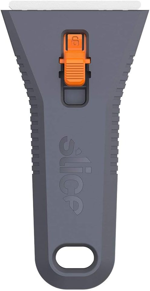 Slice 10591-CS Manual Utility Scraper, Locking Ceramic Blade, Rust Free, Finger Friendly, Soft-Touch Comfort Grips Reduce Strain, 12 Pack, Regular - Manual (Locks in Position) (10591-12)