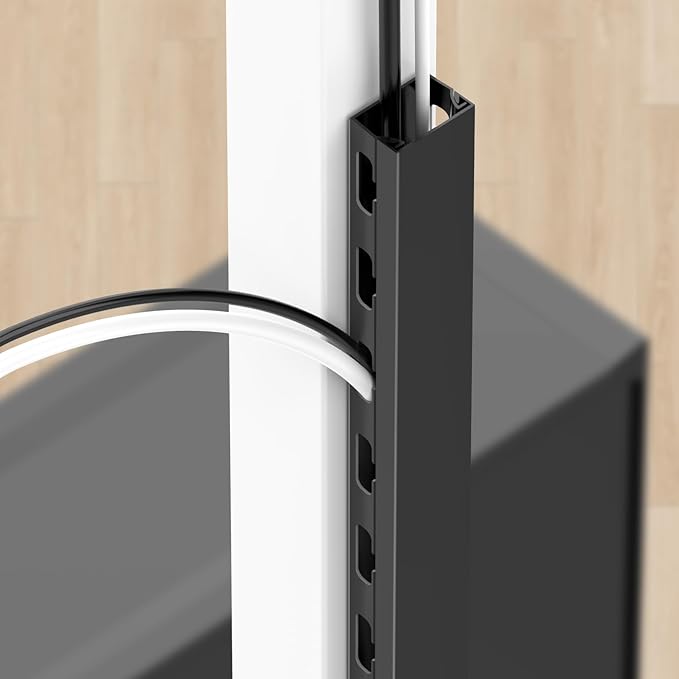 Magnetic Cable Management Channel for Desk,15.4 Inch Updated Open Slot Cord Organizer Cable Raceway,Cable Hider Cord Management Under Desk,Wire Hider Cover for Home Office