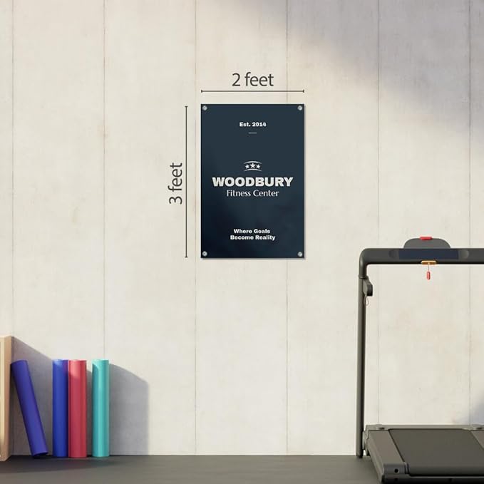 Staples Custom Scrim Vinyl Banner - 24W" x 36L" Quote Banner with 4 Grommets - Durable Outdoor Sign for Events, Promotions, and Business Advertising (Light)