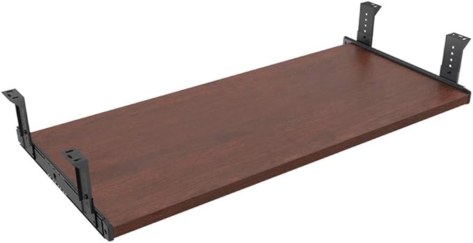 FRMSAET Furniture Accessories Office Product Suits Hardware 20/24/30 inches Keyboard Drawer Tray Wood Holder Under Desk Adjustable Height Platform. (30 inches, Cherry)