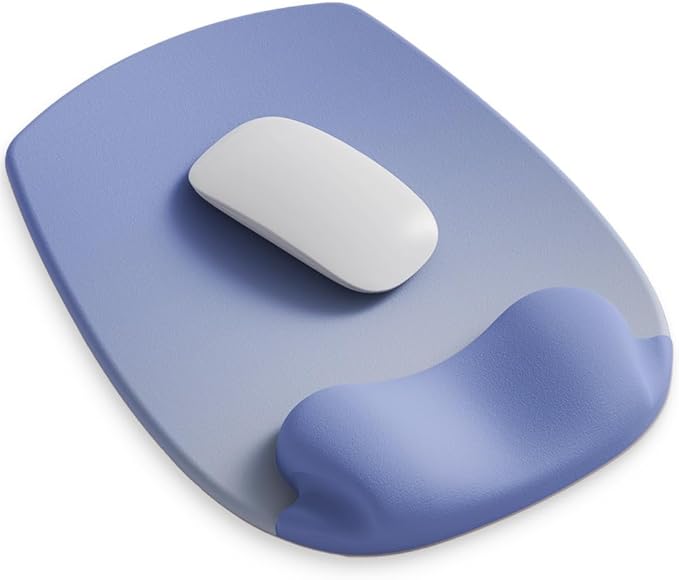 ErgoFlow Gel Wrist Rest Mouse Pad-Ergonomic Cushion for Desk, Cute Aesthetic Computer Decor for Women,Small Mousepad Mat&Laptop Pads-Office,Home Wireless Support&Ergo Accessories (07Horizon Blue)