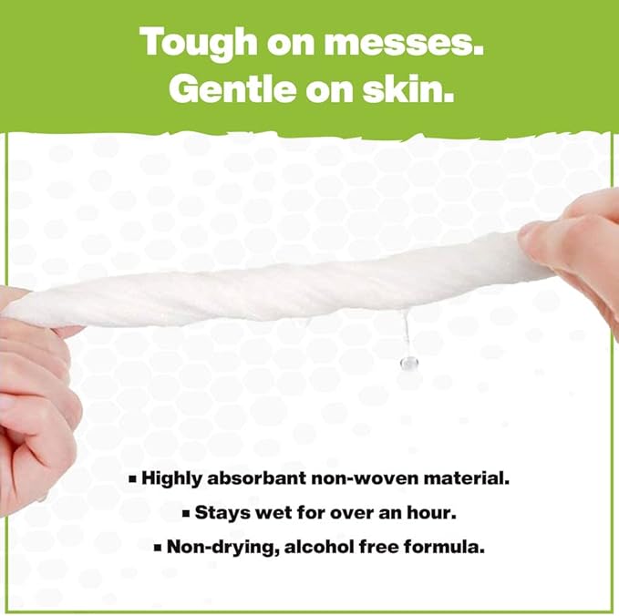 Crocodile Cloth Original Cleaning Wipes, 600 Count (6 Packs of 100) – Heavy-Duty 15” x 10” Multi-Surface Shop Wipes, Water-Based, Safe on Skin, Cuts Grease, Grime & Dirt