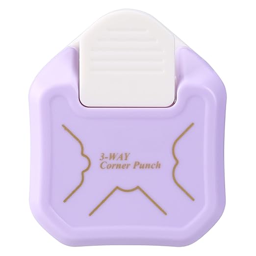 MyArTool 3 in 1 Beauty Shape Corner Punch, 3 Way Corner Paper Punch for Paper Crafts, Laminate, Cardstock, Business Card, DIY Projects, Photo, Card Making and Scrapbooking