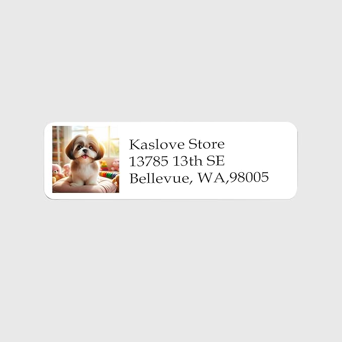 Personalized Return Address Labels - Custom Address Stickers on Sheets (30-1000 Labels) (Custom Logo Upload)