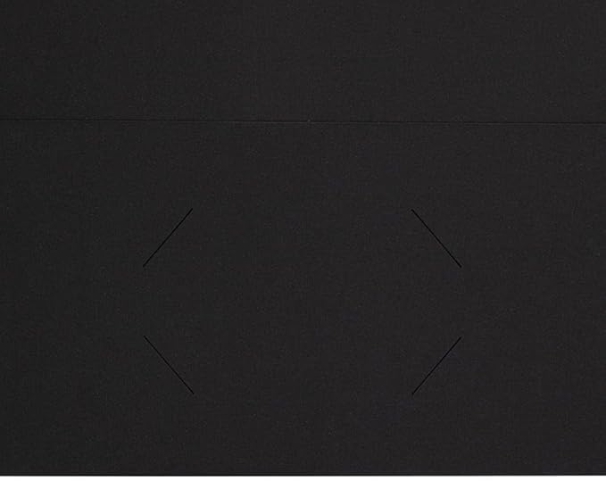 LUXPaper 9" x 12" Presentation Folders | Two Pocket | Black Linen | 100lb. Cover | 10 Qty