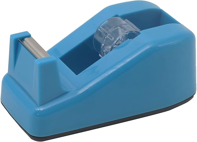 Desktop Tape Dispenser Cute Light Office Tape Dispensers, Nano Pads Fix Base, Green