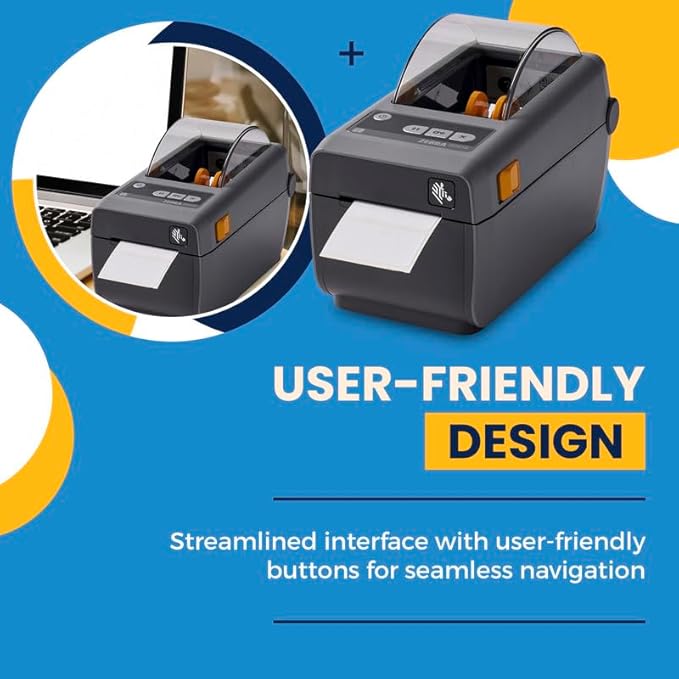 Zebra ZD410 Direct Thermal Label Printer | USB & Ethernet Connectivity | 2 Inch Print Width | ZD41022-D01E00EZ