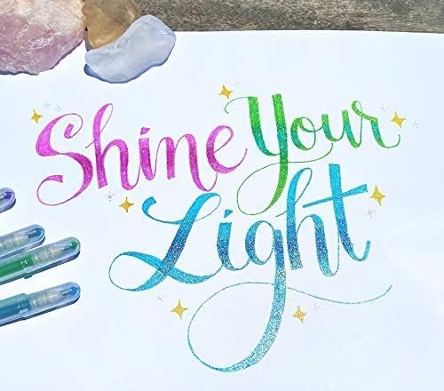 SAKURA Gelly Roll Stardust Glitter Gel Pens - Bold Point Ink Pen for Lettering, Drawing, Invitations, & Stationery - Assorted Colored Ink - Bold Line - 16 Pack